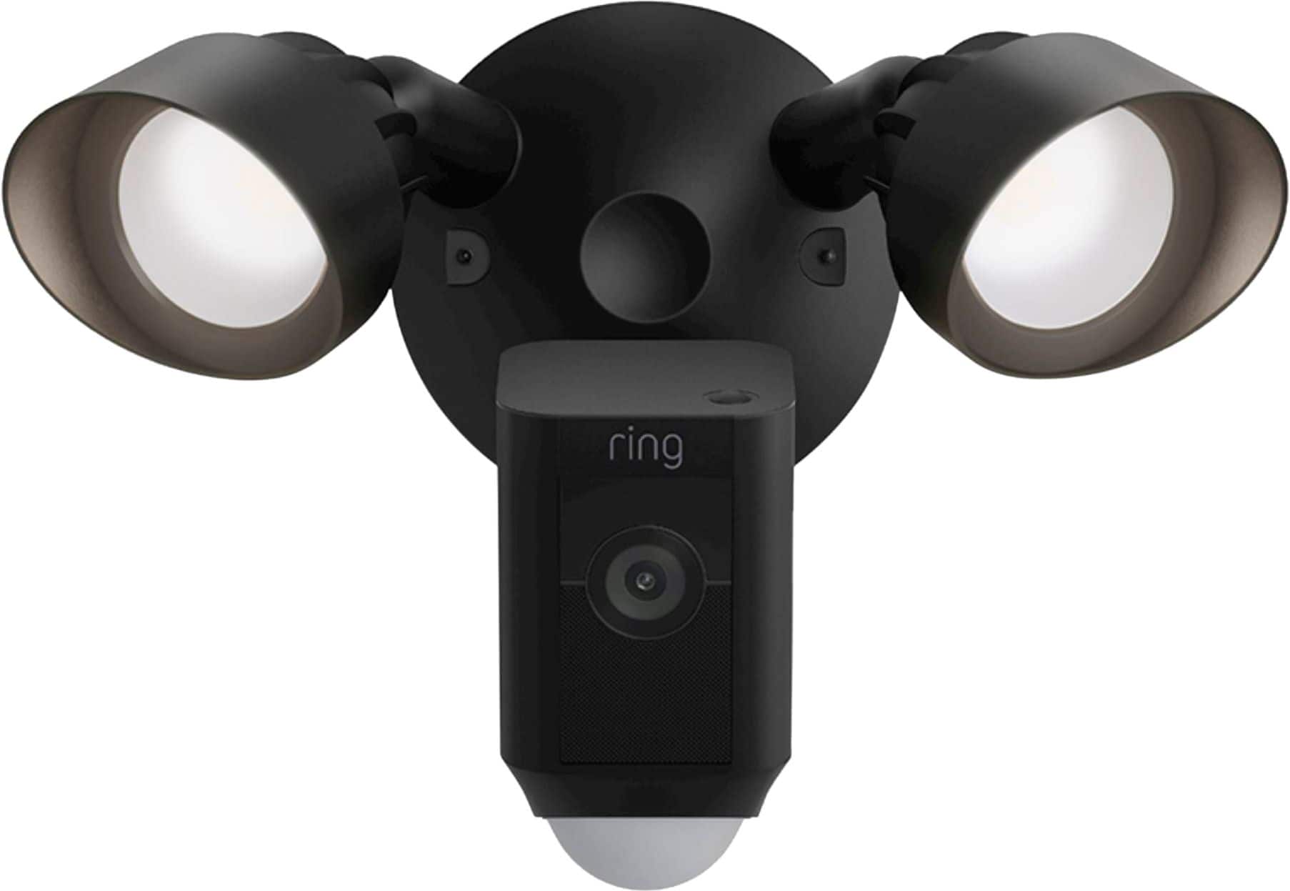 Ring Floodlight Cam Plus Outdoor Wired 1080p Surveillance Camera - Black