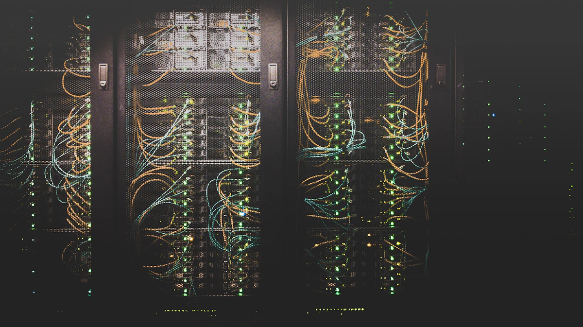 Network rack with an NVR and local storage drives that eliminate cloud subscription fees